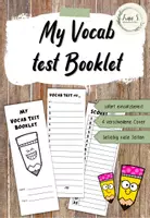 Vorschau - Arbeitsblätter - Heftchen: My Vocab test booklet - Deckblatt