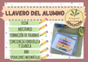 Vista previa - Hojas de trabajo - LLAVERO DEL ALUMNO - Portada