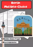 Vorschau - Arbeitsblätter - 40 Multiple-Choice-Fragen zum Thema Berlin - Deckblatt