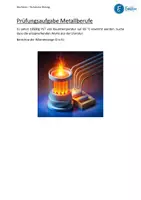 Vorschau - Arbeitsblätter - Prüfungsaufgabe Metalltechnik 034 - Wärmemenge PET - Seite 1