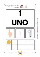 Vista previa - Tarjetas / Manipulativos - Conozco los números Del 1 al 10 (1) - página 1