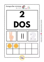 Vista previa - Tarjetas / Manipulativos - Conozco los números Del 1 al 10 (1) - página 2