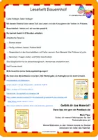 Vorschau - Arbeitsblätter - Leseheft Bauernhof Verben konjugieren - Seite 1