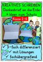 Vorschau - Stundenentwürfe - Kreatives Schreiben – Dankesbrief an Erde & Ideen zum Schutz - Deckblatt