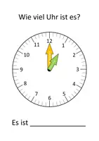 Vorschau - Arbeitsblätter - Wie viel Uhr ist es? (volle Stunden) - Seite 2