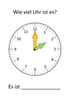 Vorschau - Arbeitsblätter - Wie viel Uhr ist es? (volle Stunden) - Seite 3