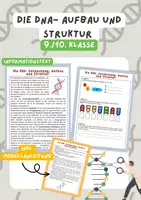 Vorschau - Arbeitsblätter - DNA Aufbau und DNA Struktur | Unterrichtsreihe DNA + Genetik - Seite 1