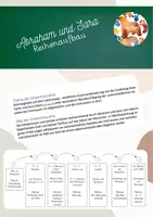 Vorschau - Stundenentwürfe - Abraham und Sara - schriftlicher Reihenaufbau - Entwurf - Deckblatt