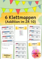 Vorschau - Fördermaterial/Inklusion - Klettmappe, Addition, Zehnerfeld - Deckblatt