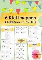 Vorschau - Fördermaterial/Inklusion - Klettmappe, erste Addition, Förderung - Deckblatt