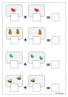 Vorschau - Fördermaterial/Inklusion - Klettmappe, erste Addition, Förderung - Seite 3