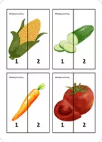Προεπισκόπηση - Φύλλα εργασίας - Μαθαίνουμε τα φρούτα & τα λαχανικά - Σελίδα 1