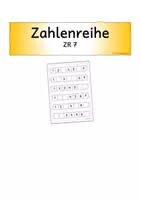 Vorschau - Fördermaterial/Inklusion - Zahlenreihe, Klettmappe - Seite 1