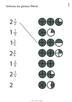 Vorschau - Arbeitsblätter - Bruchrechnen zum Einstieg visualisieren (18 ABs mit Lösungen) - Seite 2