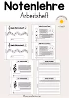 Vorschau - Arbeitsblätter - Notenlehre: Arbeitsheft - Deckblatt
