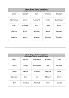 Vorschau - Interaktives Material - Latein-Bingo: "ferre" konjugieren - Seite 1
