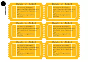 Vorschau - Bildkarten - 2.0 Check-in/out-Ticket_Grundschule_Classroom-Management. - Deckblatt