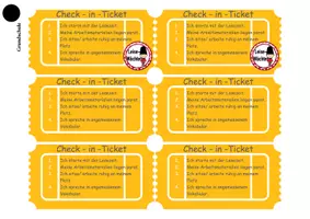 Vorschau - Bildkarten - 2.0 Check-in/out-Ticket_Grundschule_Classroom-Management. - Seite 2