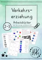 Vorschau - Arbeitsblätter - Arbeitsblätter zum Thema Verkehrserziehung (HoKi) - Deckblatt