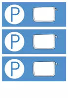 Vorschau - Bildkarten - Parkplatz für die Federmappe / Etui (beige und blau) - Seite 3