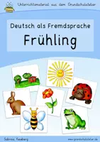Aperçu - Jeux - Apprendre l' allemand: printemps (Deutsch lernen: Frühling) - Page de couverture