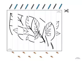 Vorschau - Mal- und Bastelvorlagen - AGAMOGRAPH „Blätter & Herbstblätter“ (Frühling, Herbst, Wackelbild, Zickzack-Bild, Kippbild) - Seite 3