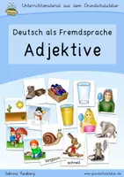 Aperçu - Feuilles d'exercices - Apprendre l' allemand: adjectifs (Deutsch lernen: Adjektive) - Page de couverture