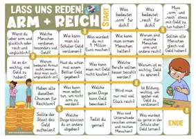 Vorschau - Spiele - Armut und Reichtum Ethik, Politik + Psychologie Lass uns reden Spiel - Seite 1