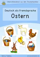 Aperçu - Feuilles d'exercices - Apprendre l' allemand: pâques (Deutsch lernen: Ostern) - Page de couverture