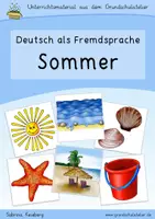 Aperçu - Feuilles d'exercices - Apprendre l' allemand: été (Deutsch lernen: Sommer) - Page de couverture