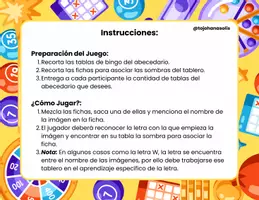 Vista previa - Juegos / Gamificación - Juego Bingo Abecedario (Sombras de Asociaciones) (VERSIÓN GRATUITA) - página 2