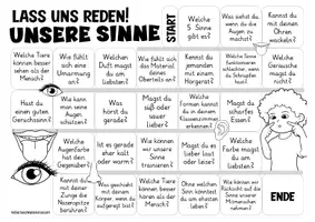 Vorschau - Spiele - Unsere Sinne Grundschule Sachunterricht Lass uns reden Spiel - Seite 2
