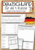 Vorschau - Anderer Materialtyp - Deutschland für die 1. Klasse (doppelseitige Kopiervorlage) - Deckblatt