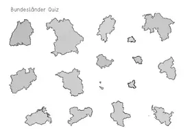 Vorschau - Quiz - Deutschland - Bundesländer (Quiz oder Schneideklebevorlage) - Seite 1