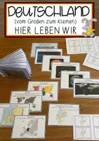 Vorschau - Arbeitsblätter - Vom Großen zum Kleinen – DEUTSCHLAND Version - Deckblatt
