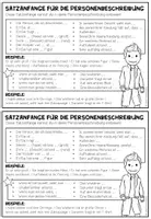 Vorschau - Merkblätter - PERSONENBESCHREIBUNG - Satzanfänge (Merkblatt) - Seite 2