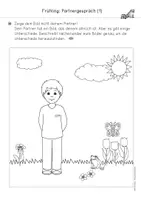 Vorschau - Arbeitsblätter - Arbeitsblatt (Frühling): Partnergespräch (mündlicher Sprachgebrauch) - Deckblatt