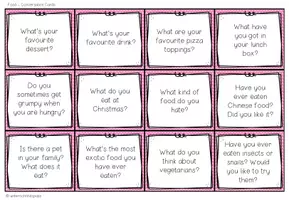Vorschau - Stationenlernen - Food - Conversation Cards - Seite 3