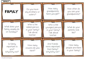 Vorschau - Stationenlernen - Family - Conversation Cards - Seite 2