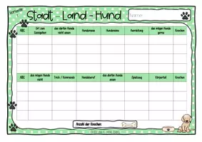 Vorschau - Spiele - Stadt-Land-Hund (mit oder ohne Schulhund) inkl. Glücksrad-Vorlage - Seite 3