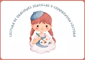 Vista previa - Hojas de trabajo - Oraciones sencillas y comprensión para pequeños lectores y escritores - página 1