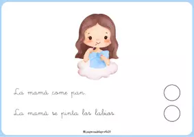 Vista previa - Hojas de trabajo - Oraciones sencillas y comprensión para pequeños lectores y escritores - página 2