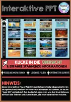 Vorschau - Unterrichtsreihen - Interaktive Power Point Klimazonen & Vegetationszonen der Erde - Keine Vorbereitung - Spektakuläre Virtuelle Erfahrung - APP-Style - Seite 1