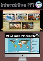 Vorschau - Unterrichtsreihen - Interaktive Power Point Klimazonen & Vegetationszonen der Erde - Keine Vorbereitung - Spektakuläre Virtuelle Erfahrung - APP-Style - Seite 3