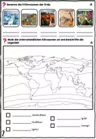 Vorschau - Arbeitsblätter - Klimazonen & Vegetationszonen Test Quiz & Arbeitsblätter - Differenzierte Herangehensweise - Seite 3