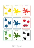 Vista previa - Tarjetas / Manipulativos - Tarjetas asociación de colores @fono.lenguaje - página 1