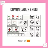 Vista previa - Refuerzo / NEE / Materiales de apoyo - TEA_SAAC Taulell comunicador enuig pictogrames - Portada