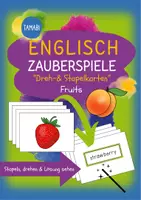 Vorschau - Spiele - Englisch fruits - ZAUBERSPIELE "Dreh- & Stapelkarten" Wortschatz "Obst" - Deckblatt