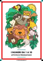 anteprima - Esercizi - Attività di pregrafismo - Numeri fino a 10 - Pagina di copertina