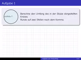 Vorschau - Arbeitsblätter - Aufgaben zum Kreisumfang für das Tablet - Seite 2